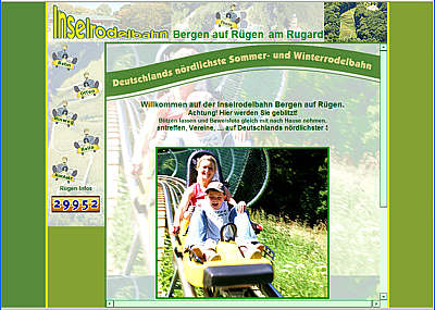 Die Insel-Rodelbahn in Bergen