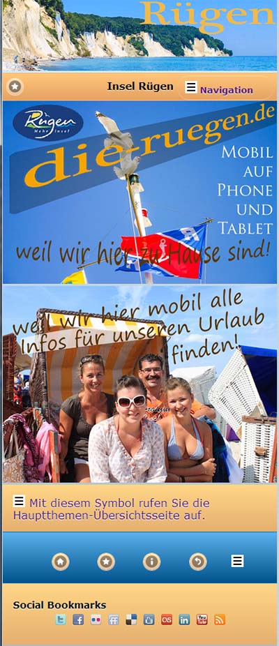 die-Ruegen.de - das mobile Portal für die Insel Rügen